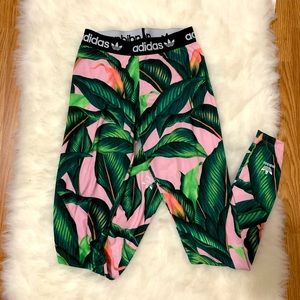 Adidas Leaf Print Leggings